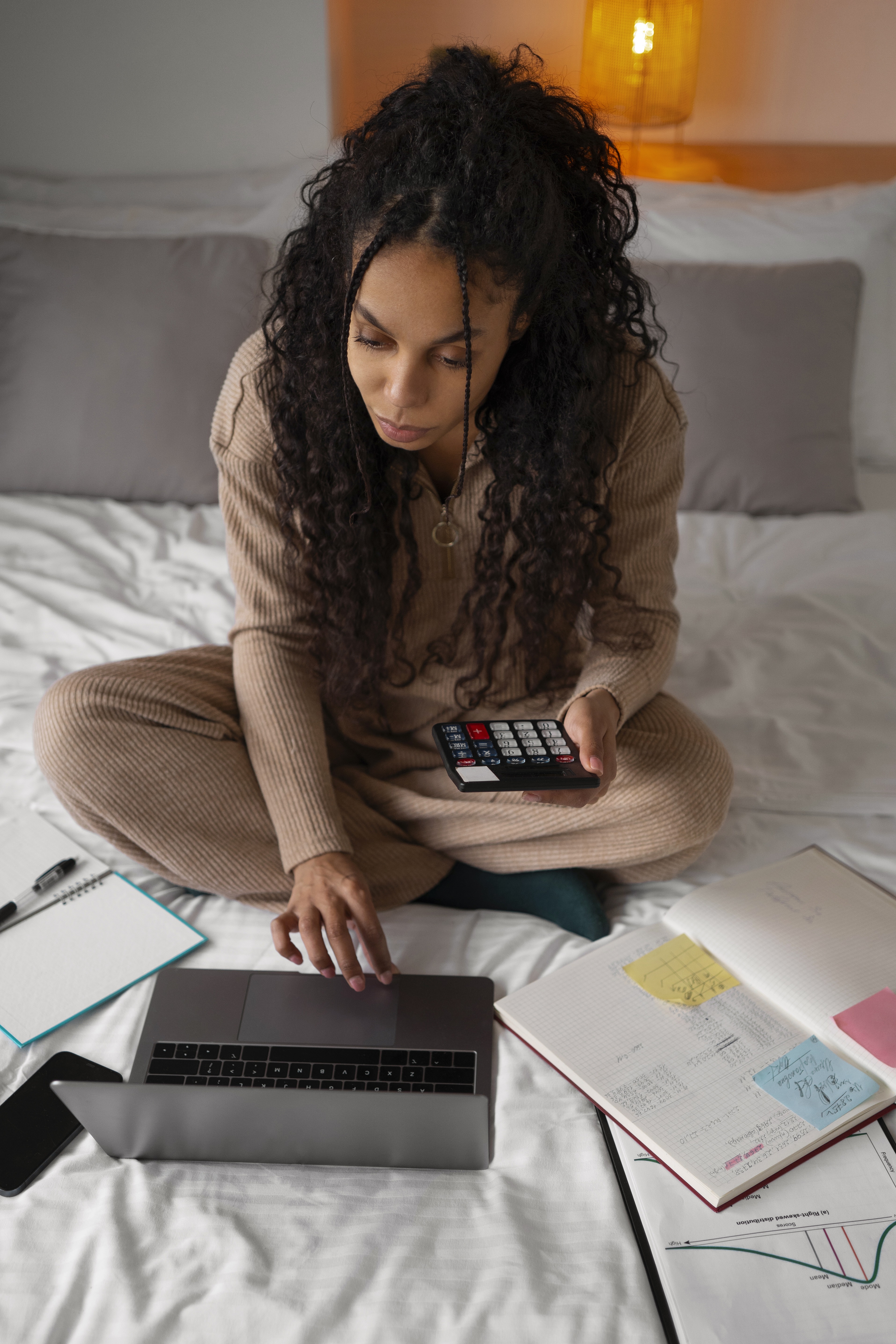 Debt calculator and financial notes